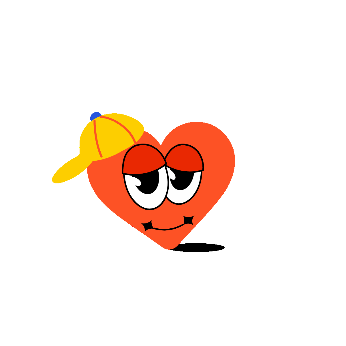 Love Christmas animated flat sticker
