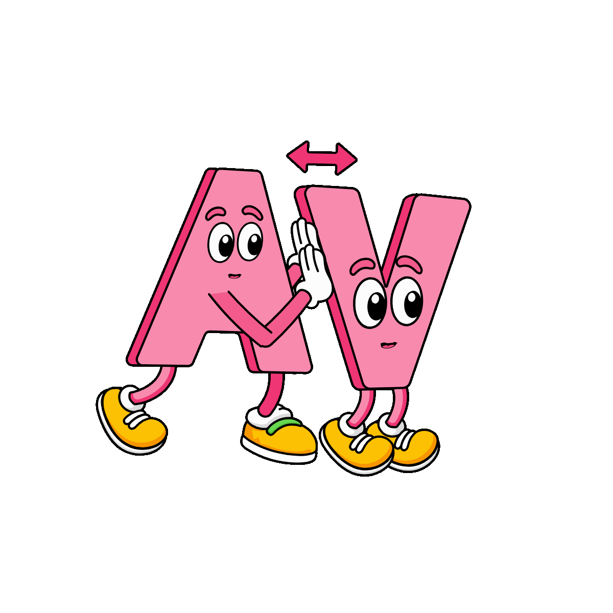 Animated Text Spacing Character