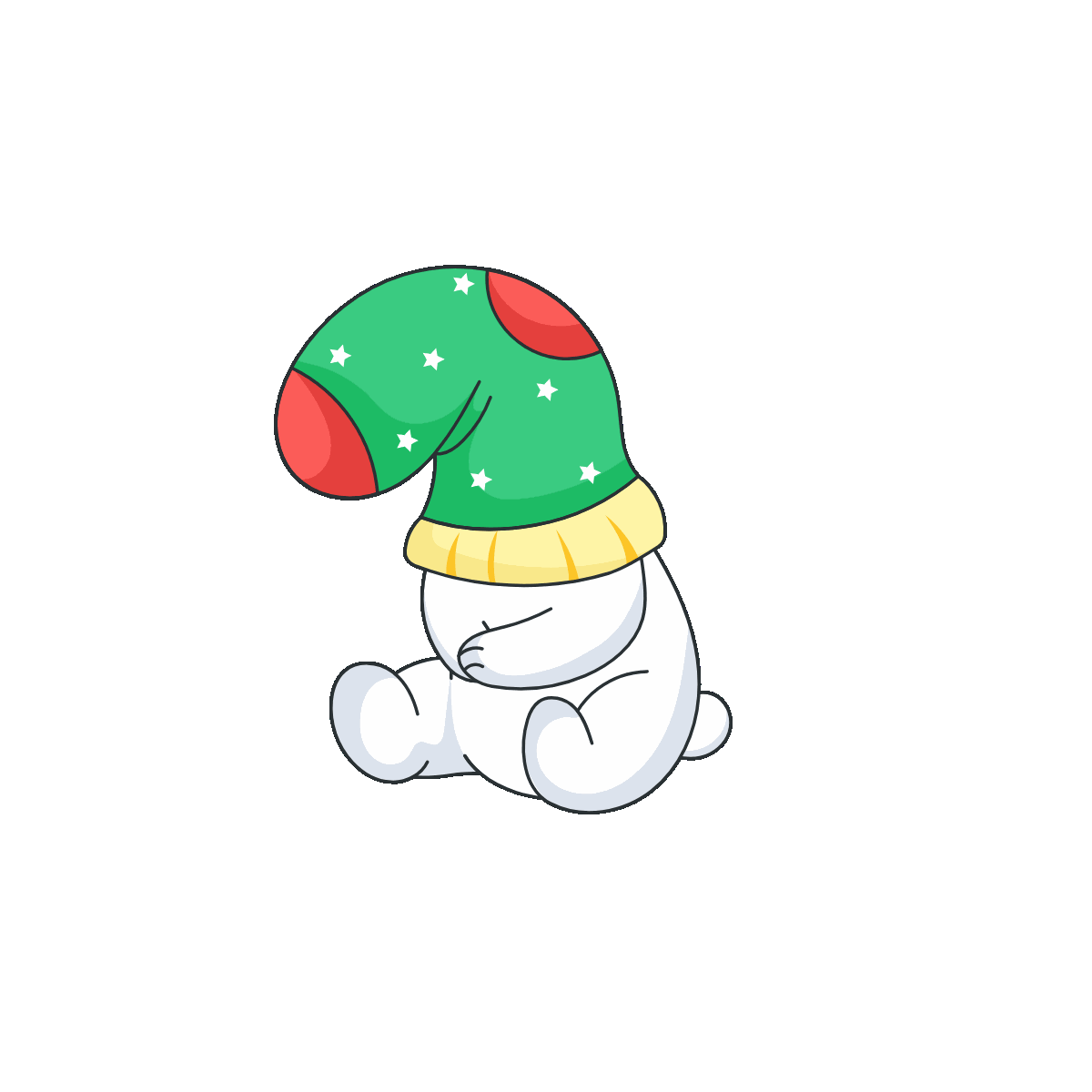 Merry Christmas sock animated sticker