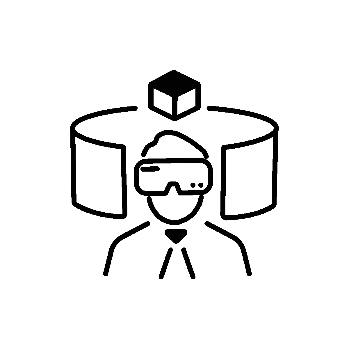 Outline Animated Augmented Reality Icon