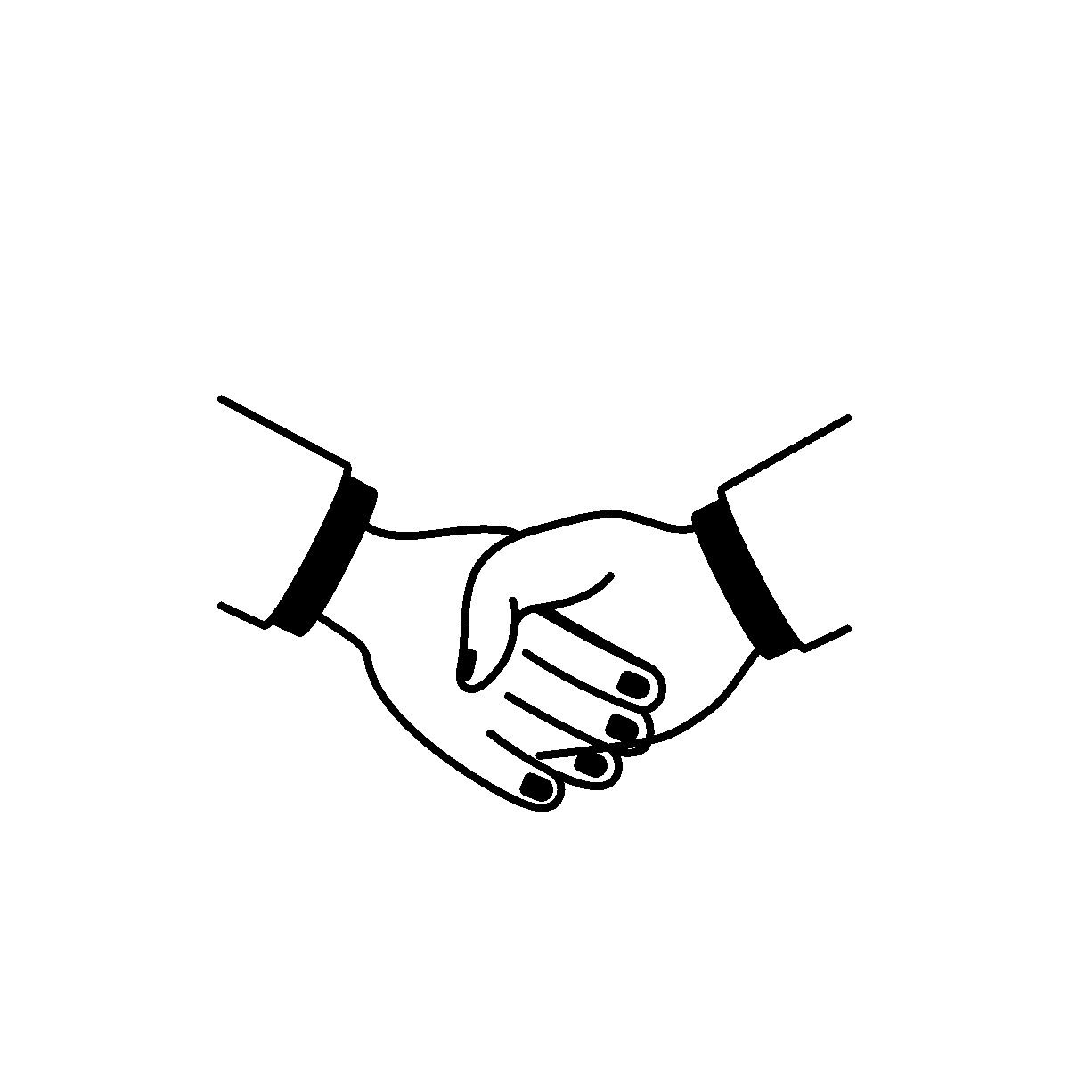Hand-Drawn Animated Business Deal Icon