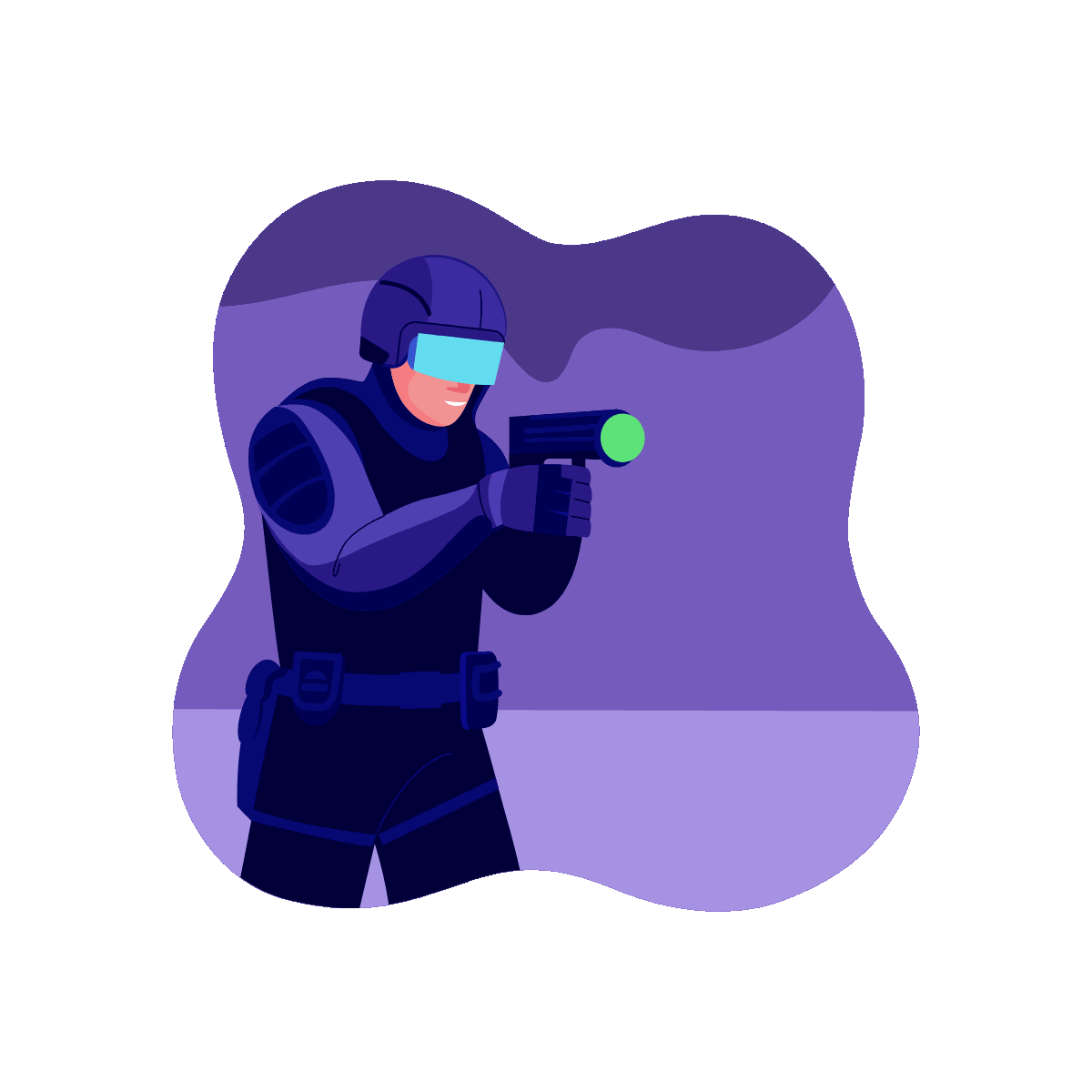 Space Hunter Adventure Illustration