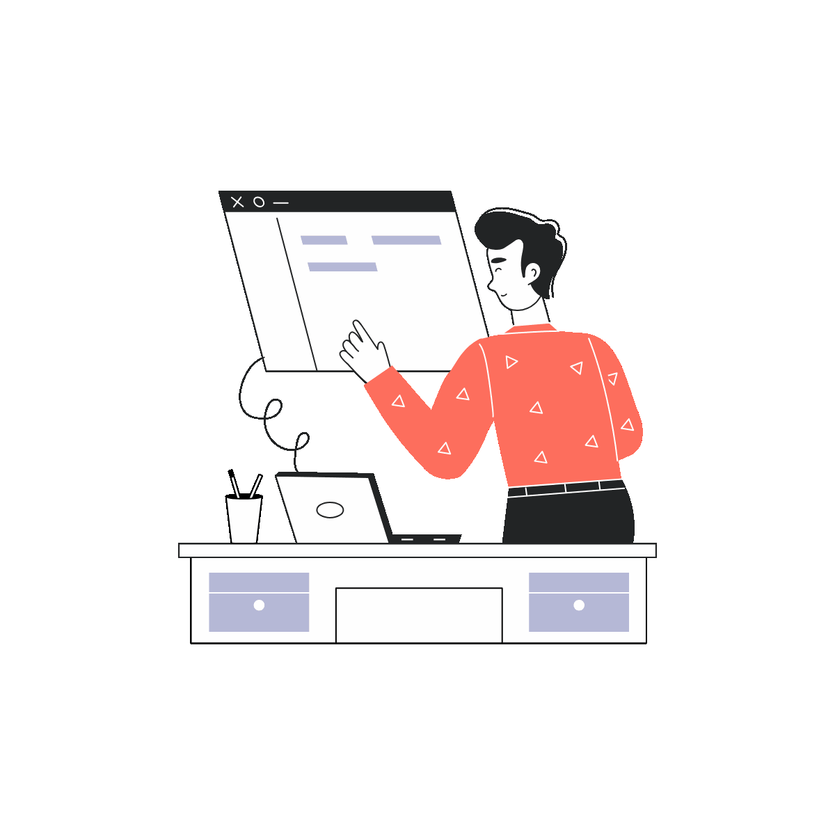 Trendy Animated Linear Business Solution