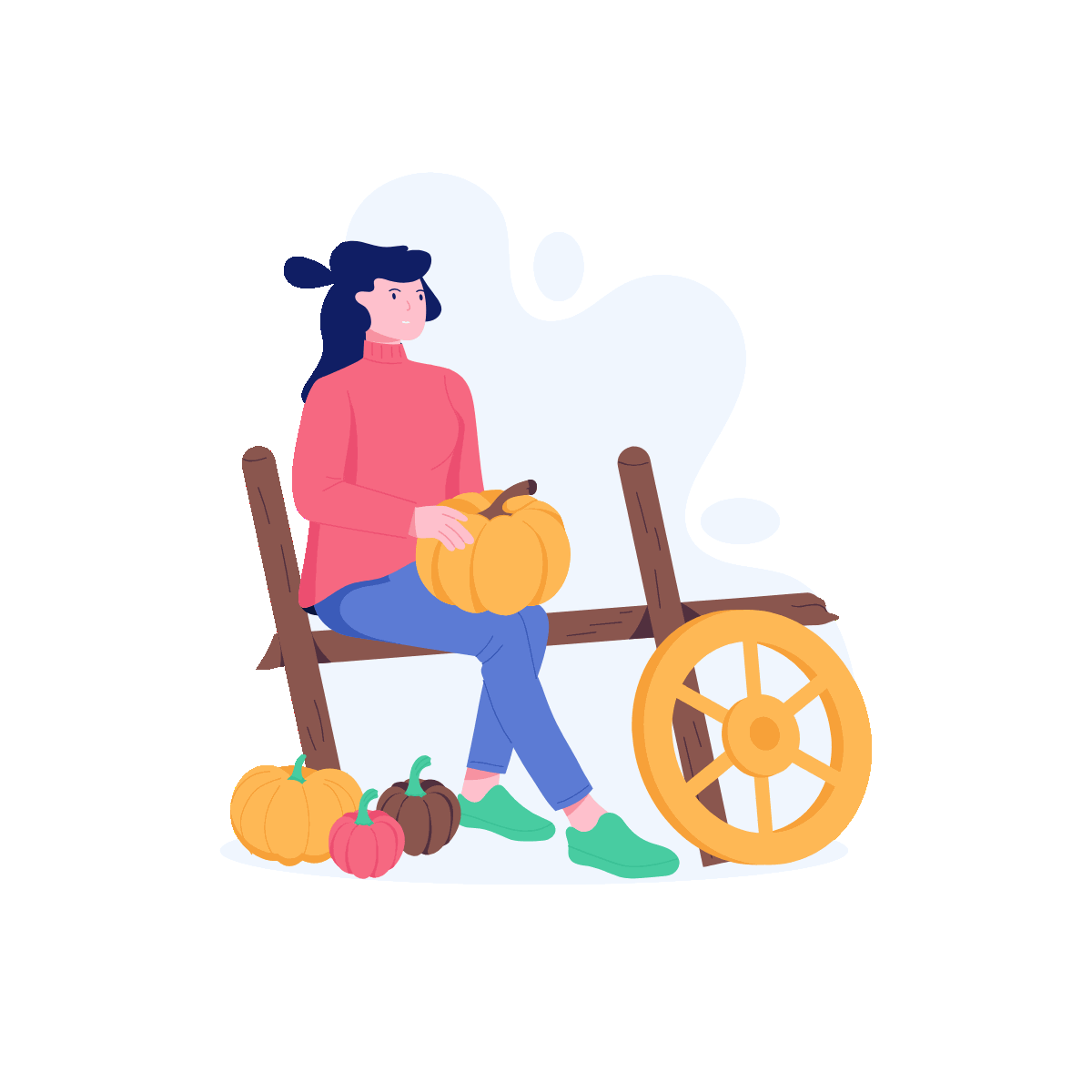 Autumn harvest gathering theme design