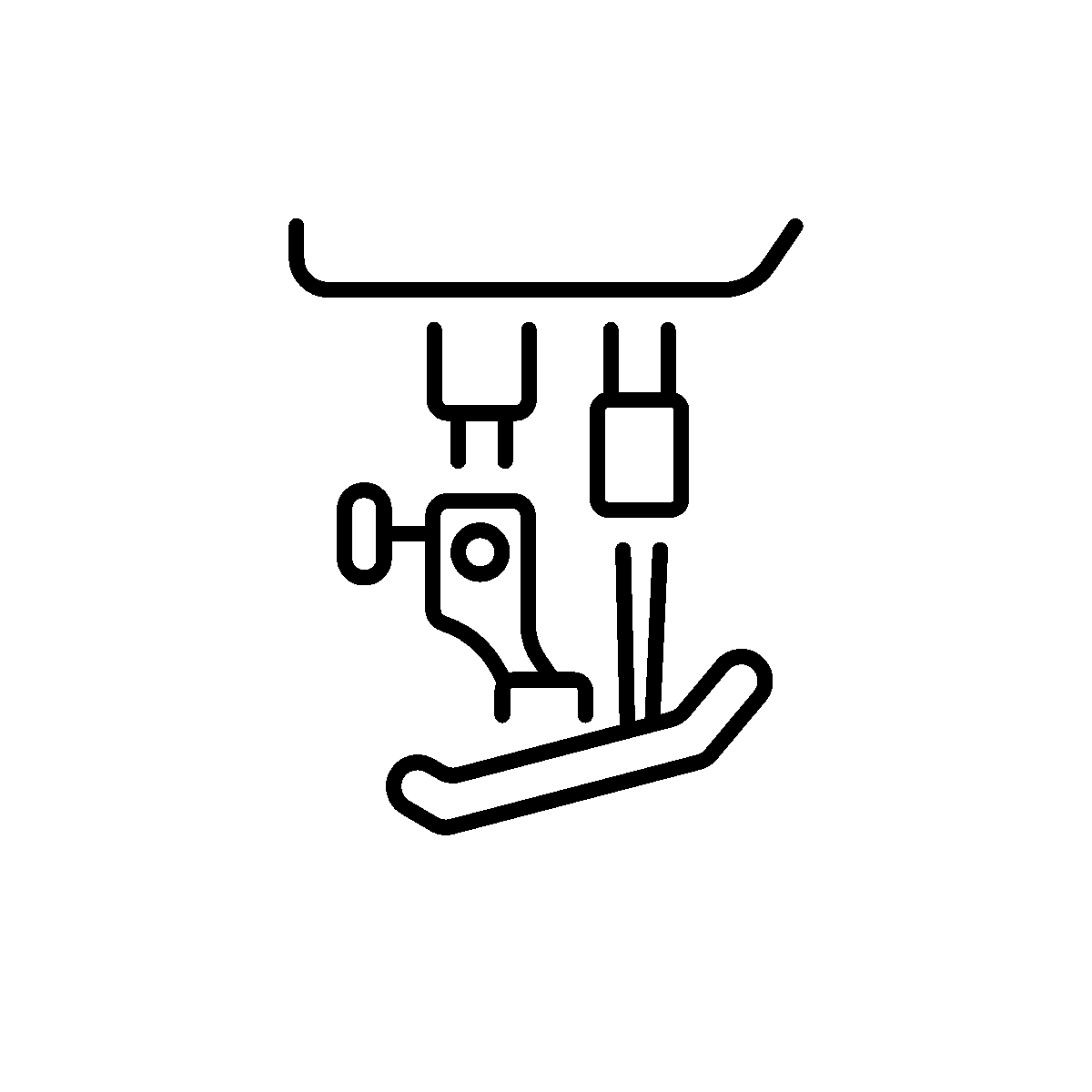 Animated Presser Foot icon with smooth motion