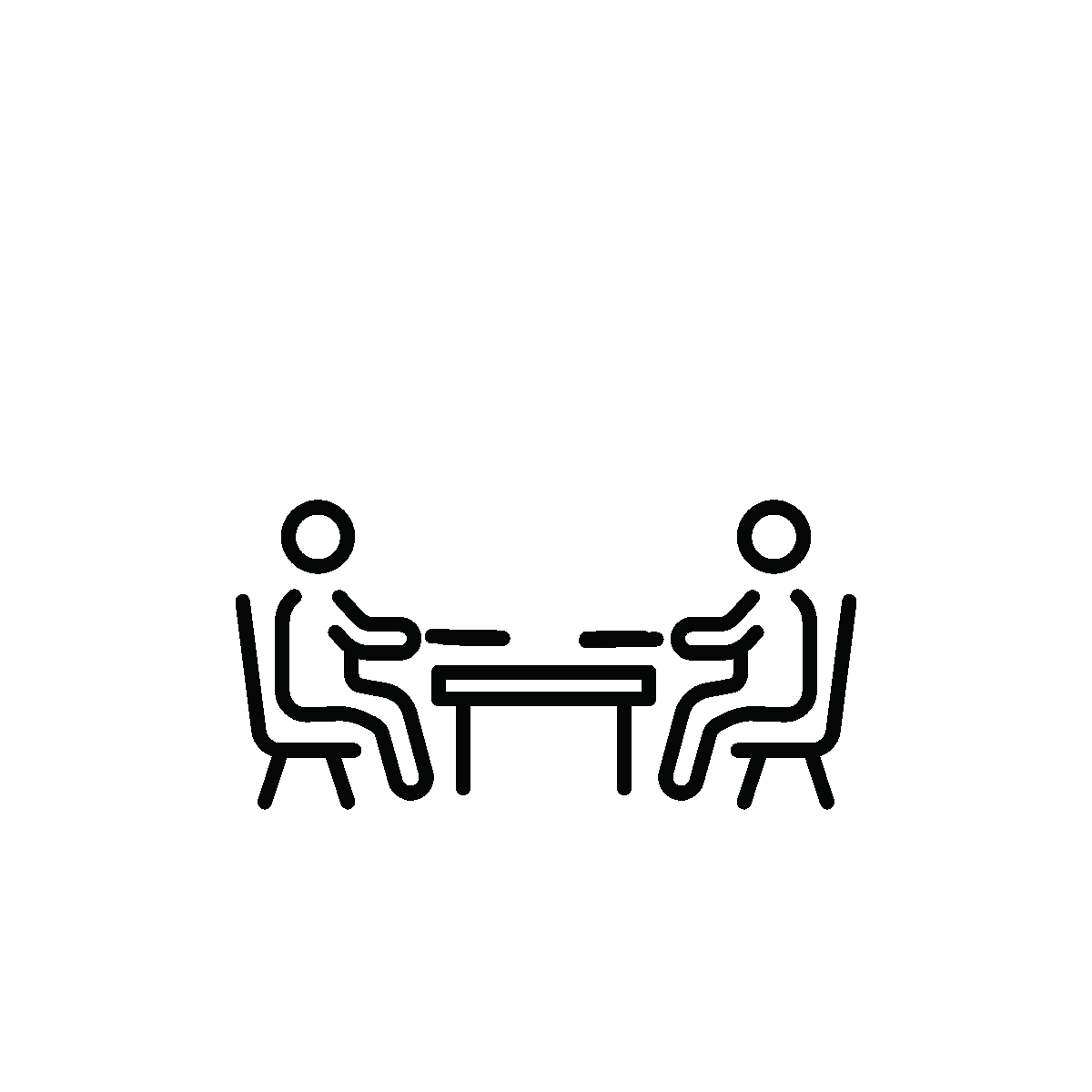 Animated client professional meeting