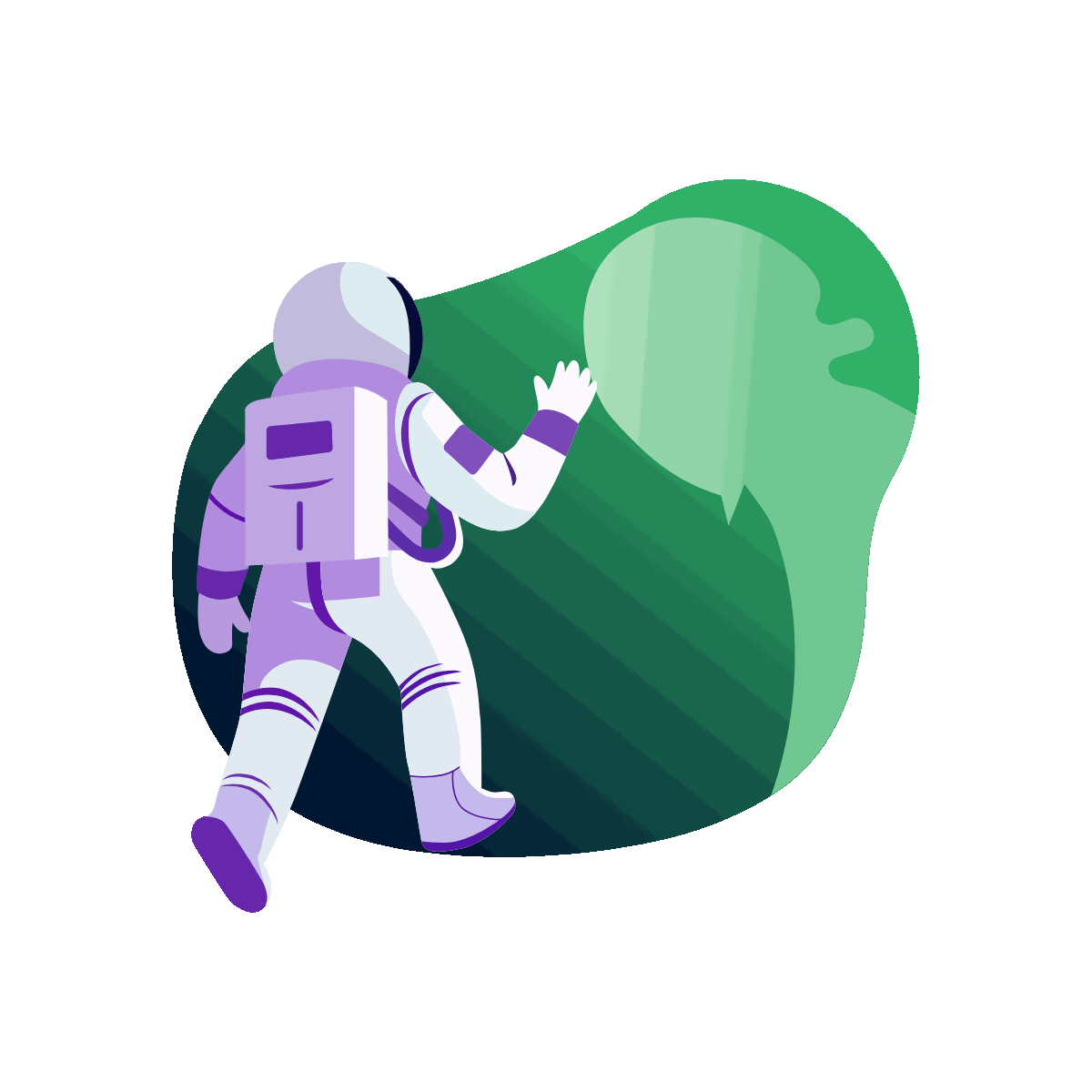 Cosmonaut Space Adventure Illustration
