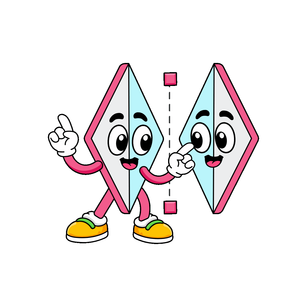 Animated Mirror Tool Character