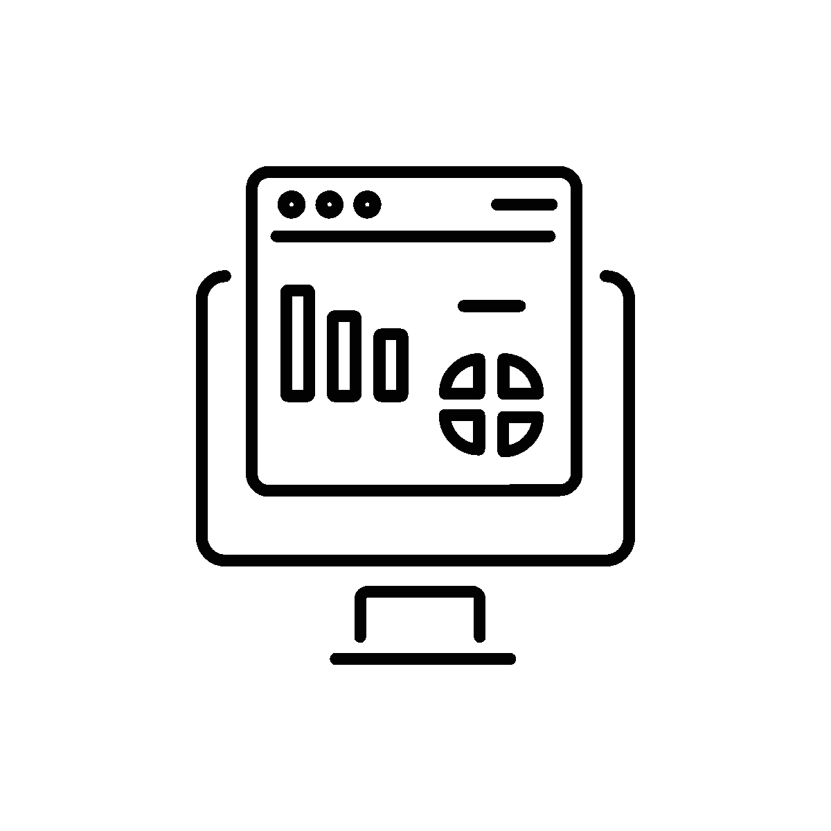 Business Dashboard Line Animated Icon