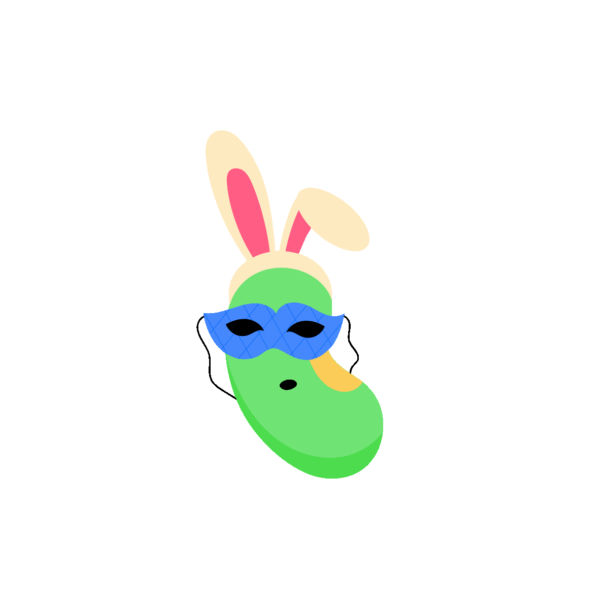Masquerade Emoji Animated Sticker