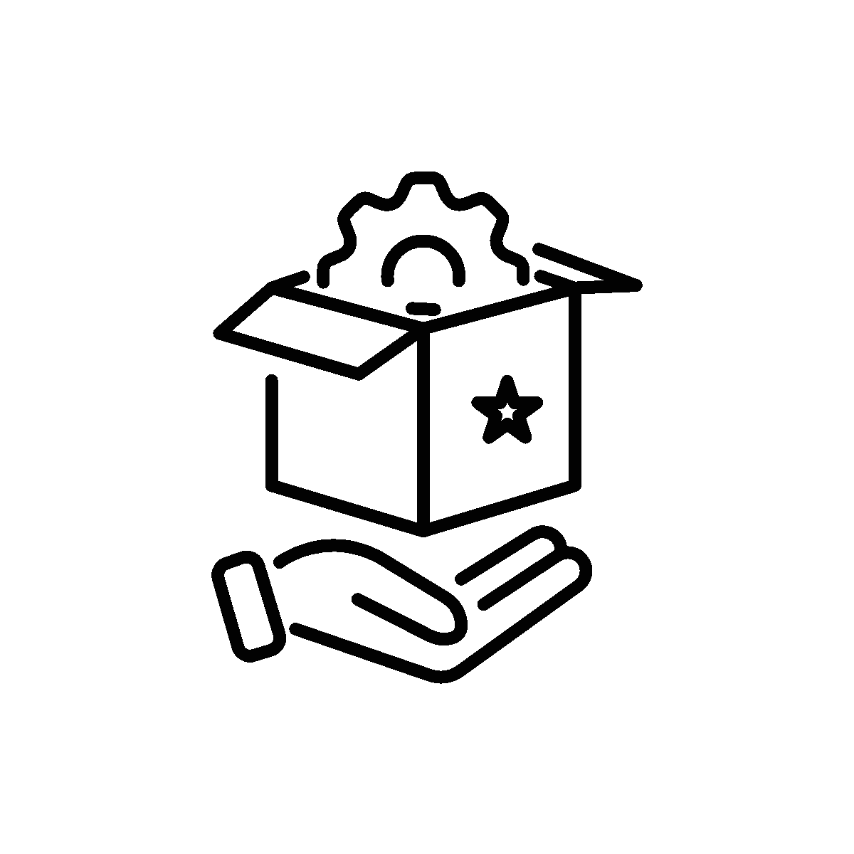 Linear animated icon for product management