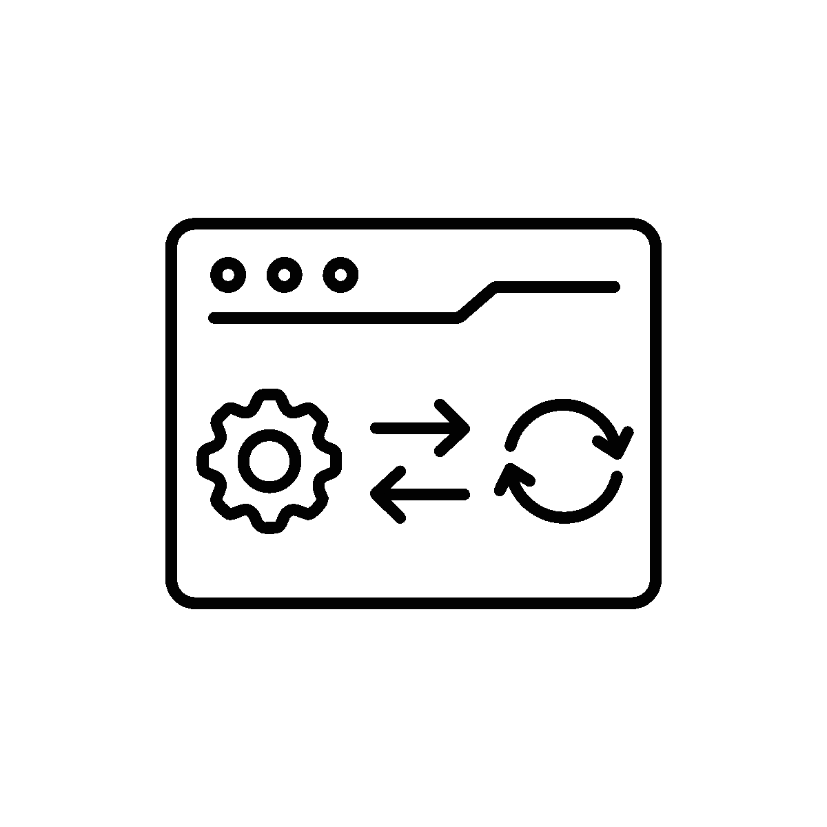 Data Processing Line Animated Icon