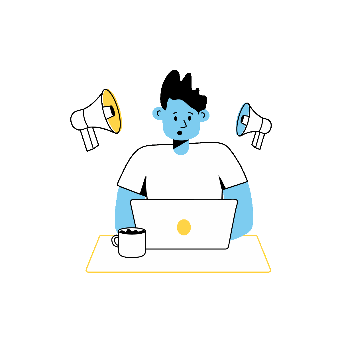 Megaphone Marketing Linear Mini Animation
