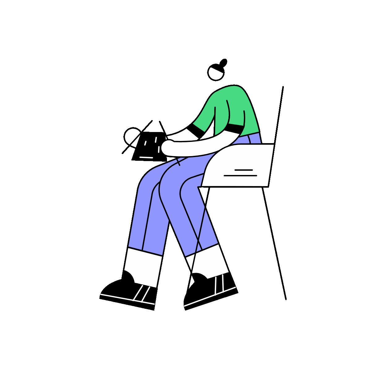 Flat Animated Box Labeling Illustration