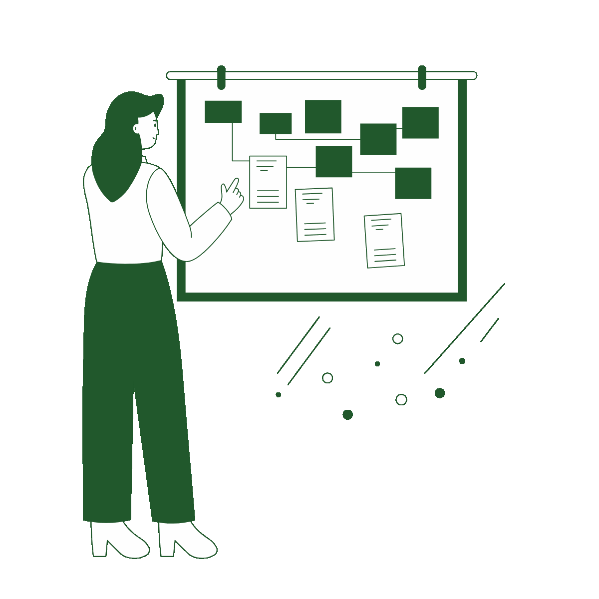 AI Model Drawing Style Illustration