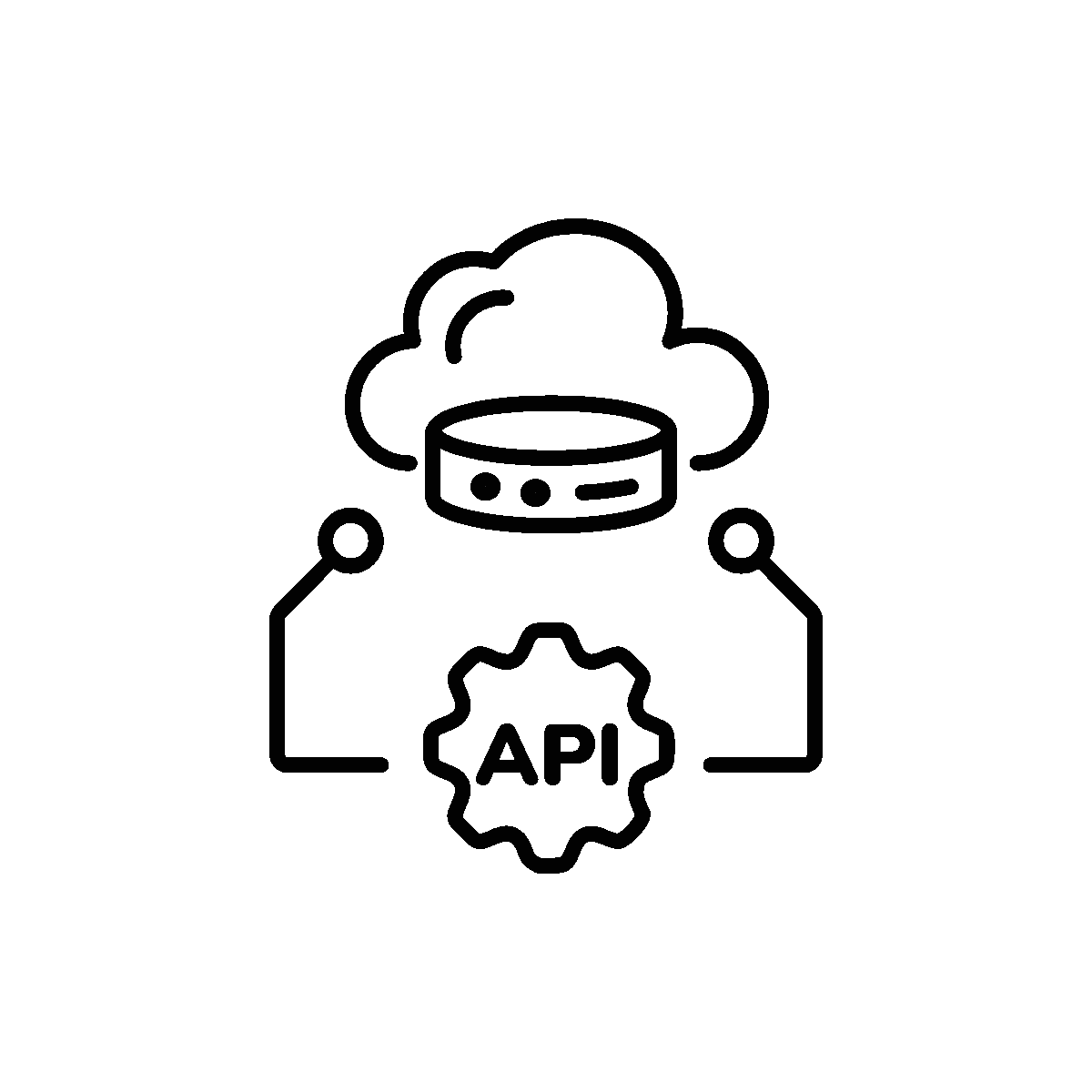 API Setting Line Animated Icon Design