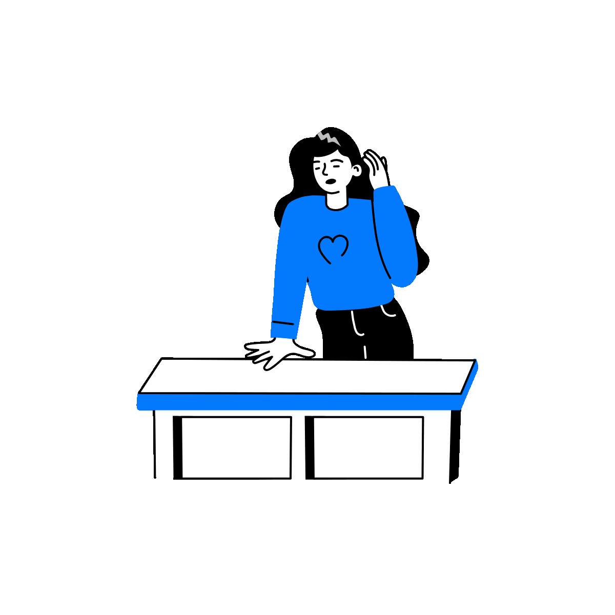 Confused Doodle Mini Illustration Design