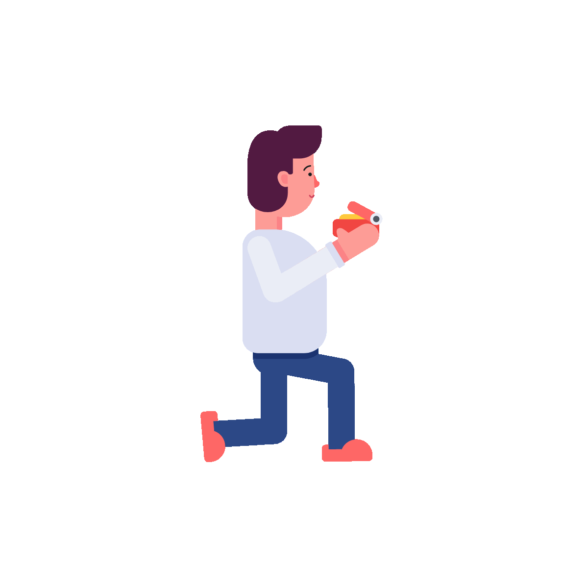 Animated icon of proposing