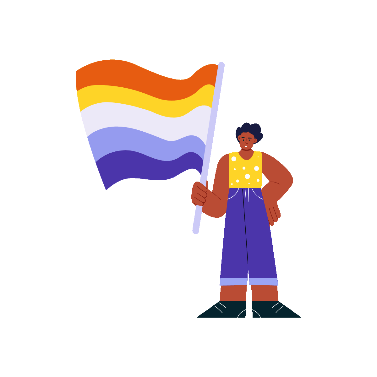 Transgender Visibility Flat Animation Design