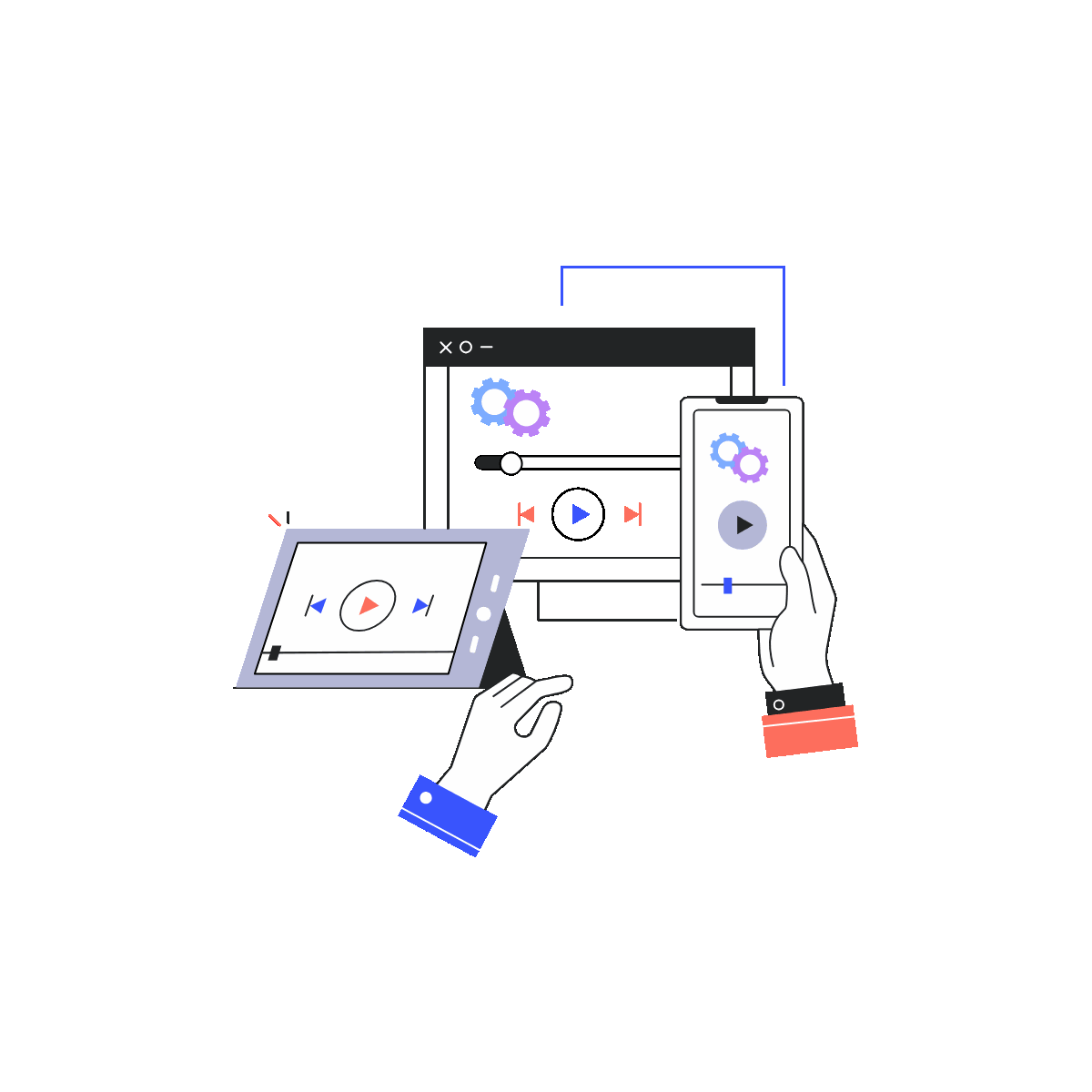 Cross Platform Linear Animated Illustration