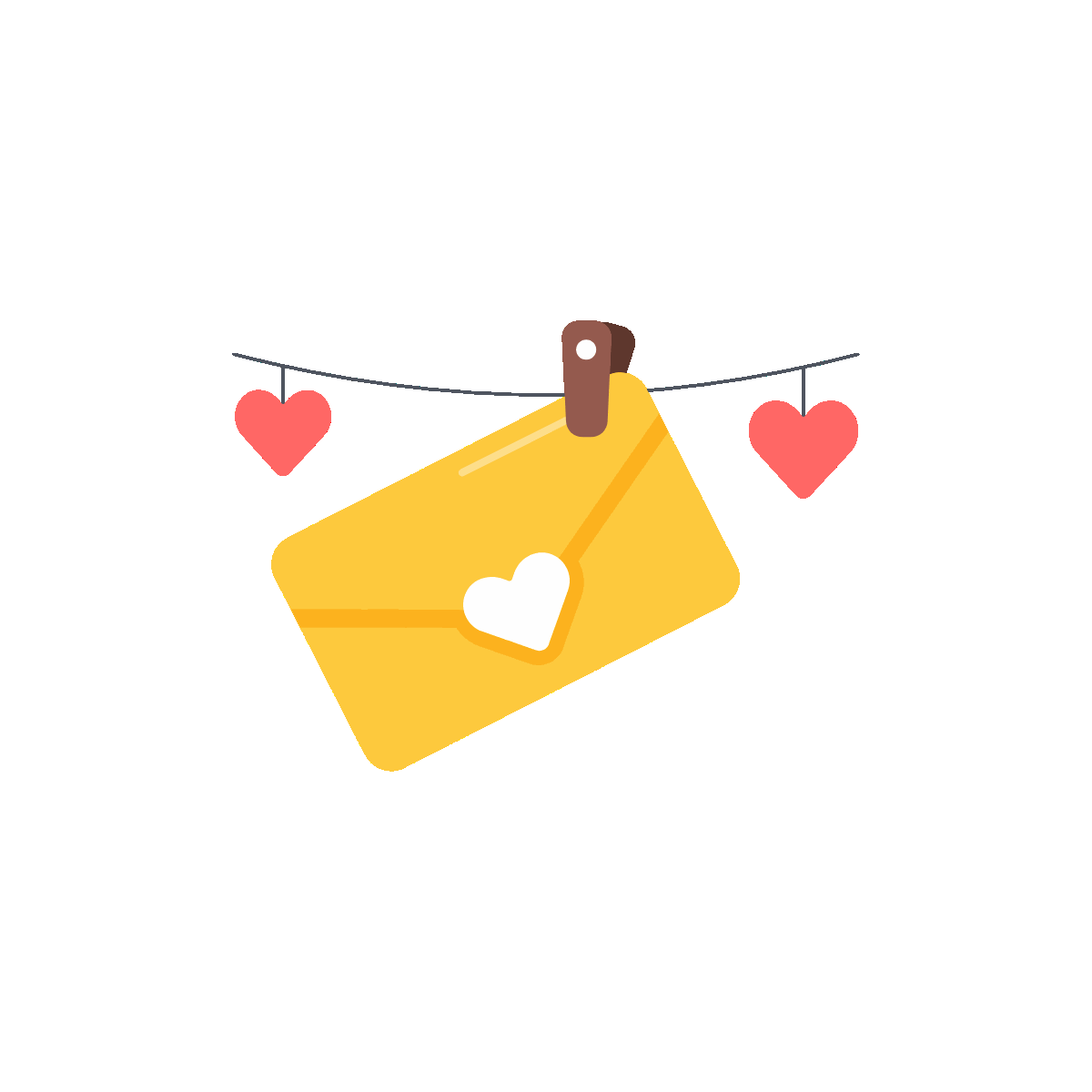 Animated icon of a Valentine letter
