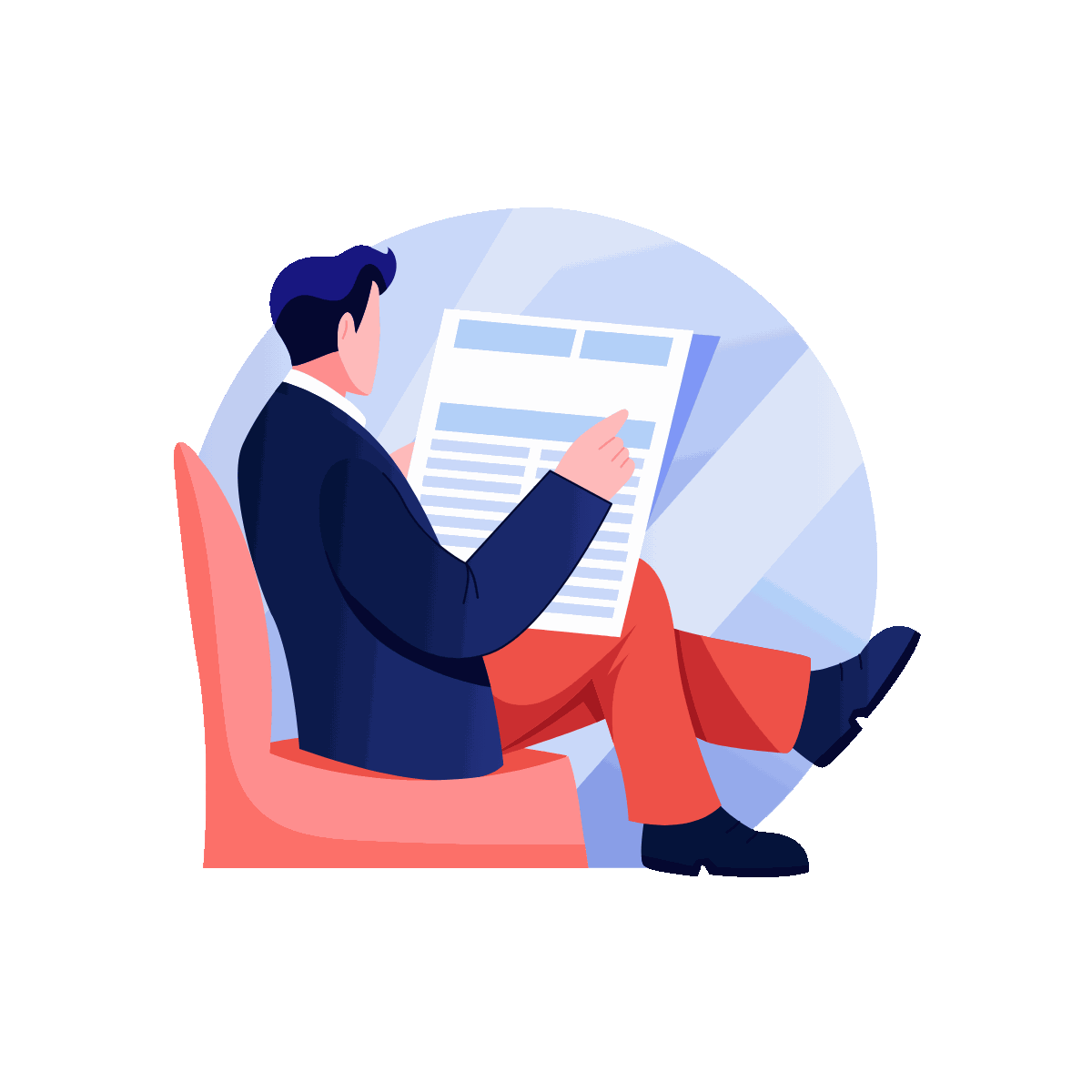 Sale Flyer Flat Animated Illustration Design