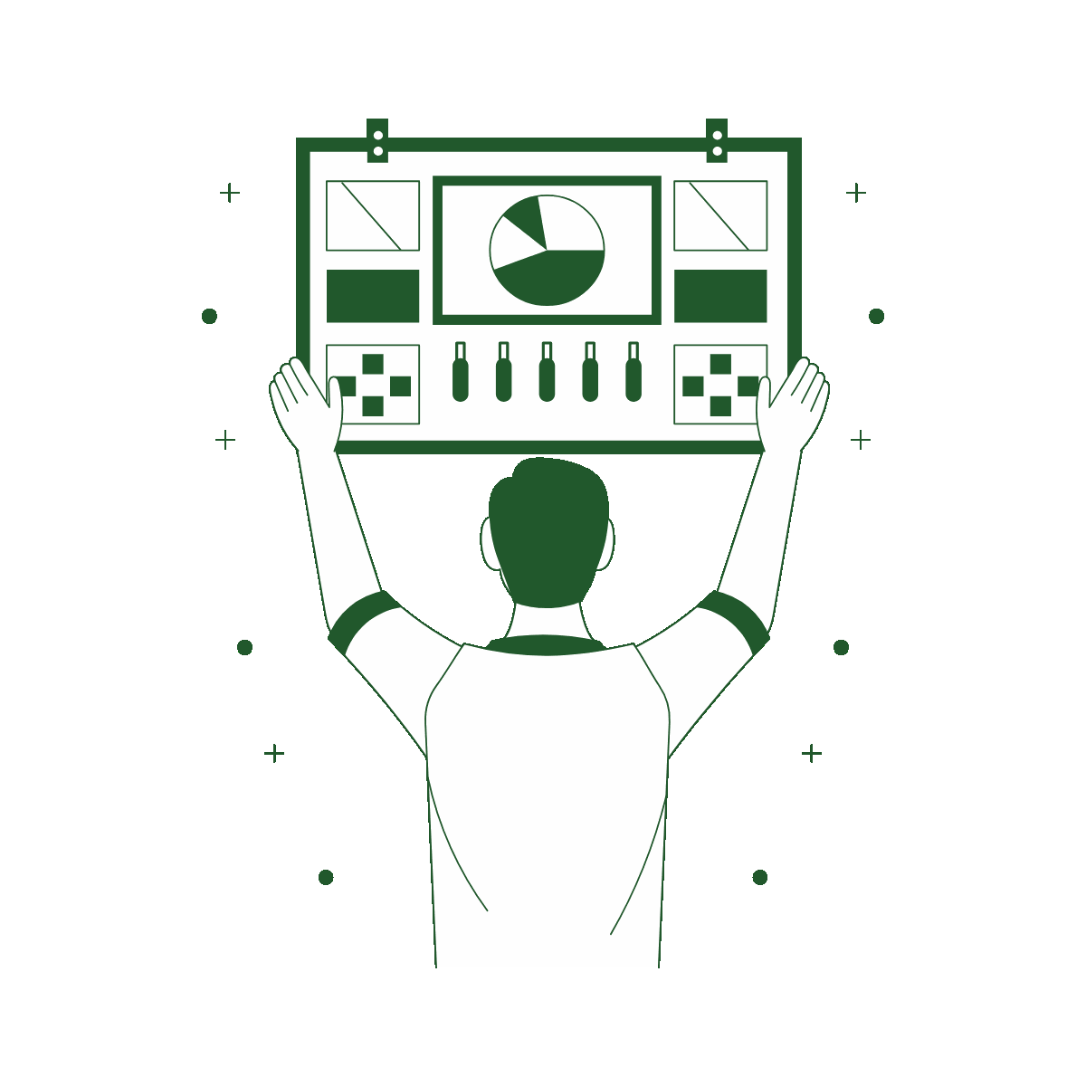 Data Processing Drawing Illustration