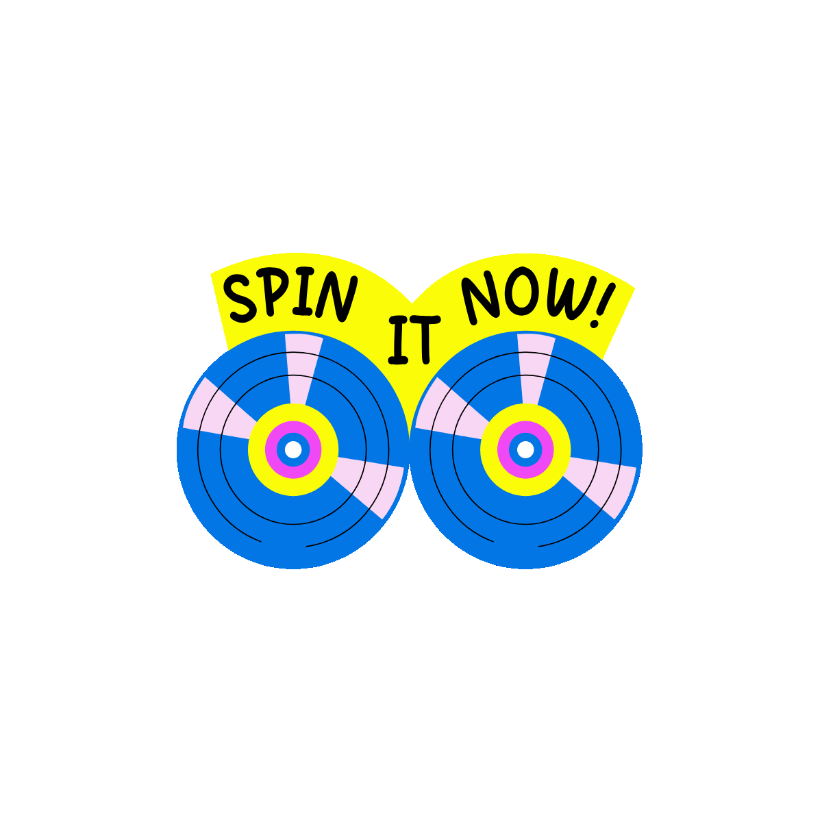 Lottie Animation of Vinyl Record Discs