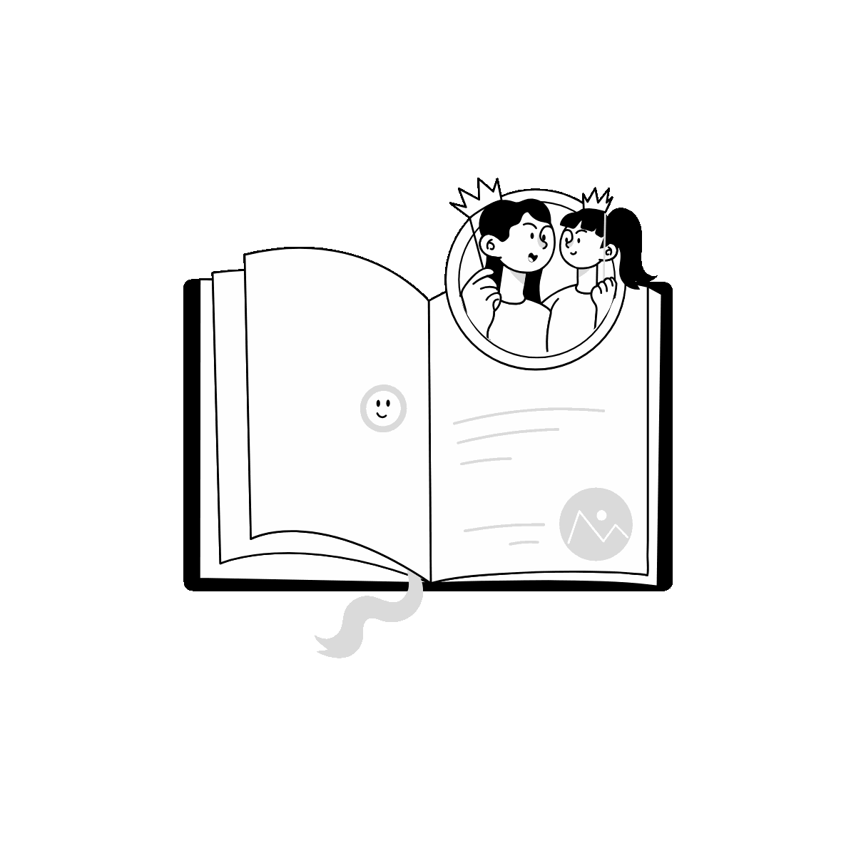 Kid Scrapbook Animated Doodle Illustration