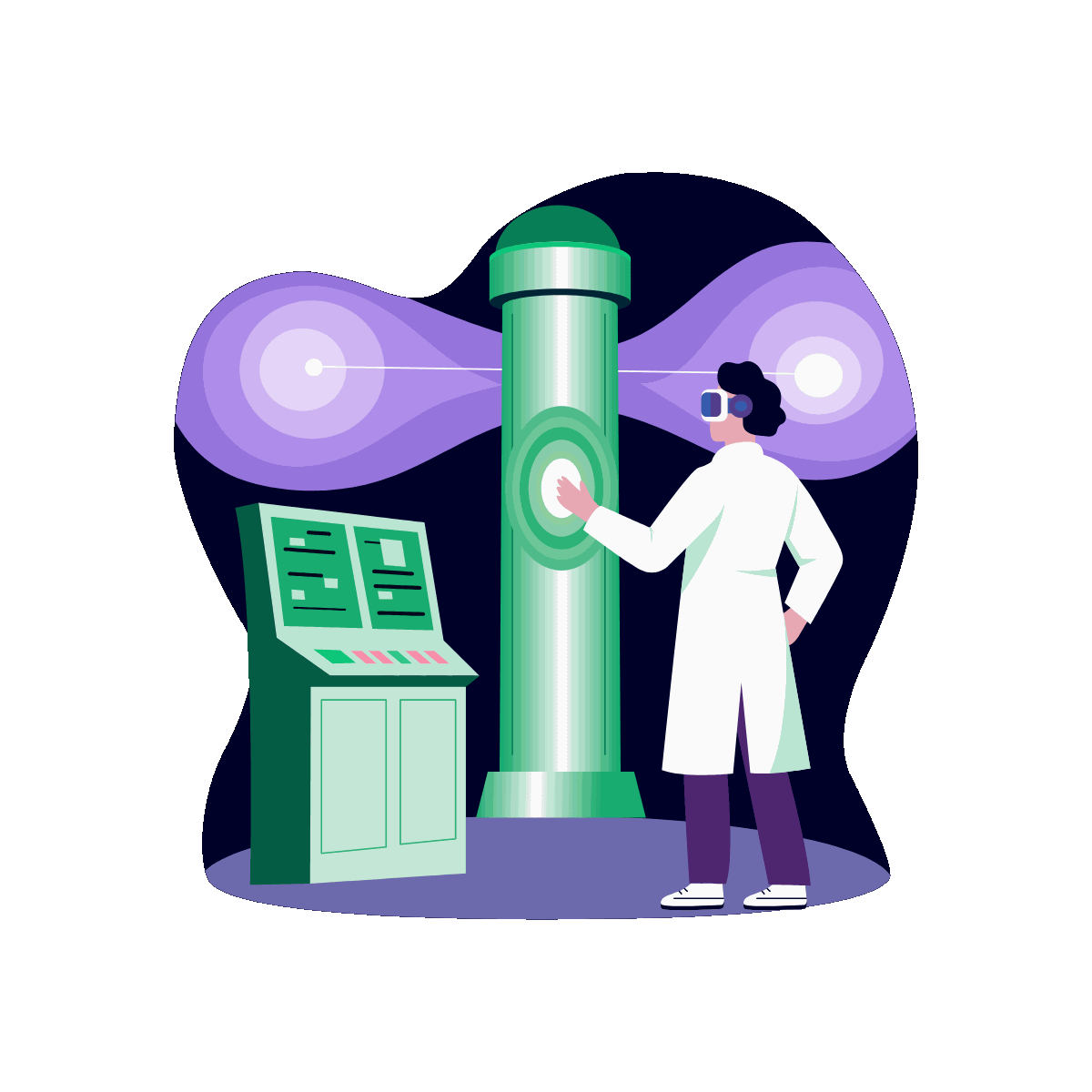 Space Portal Science Fiction Illustration