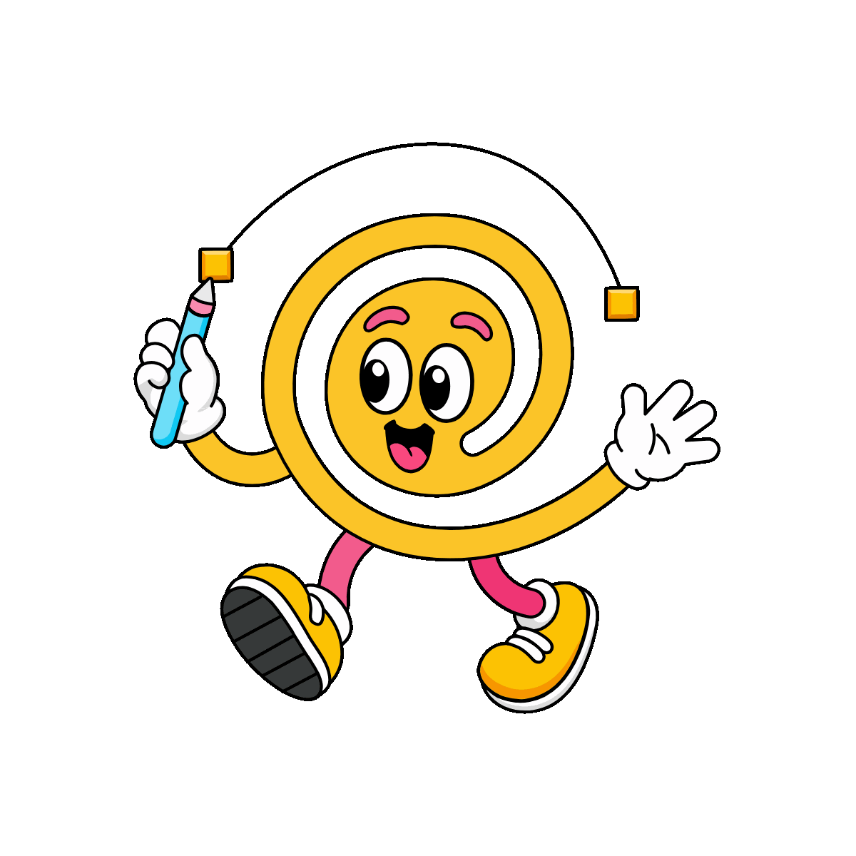 Animated Spiral Tool Character