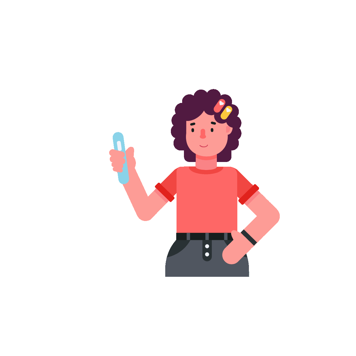 Animated icon of online dating