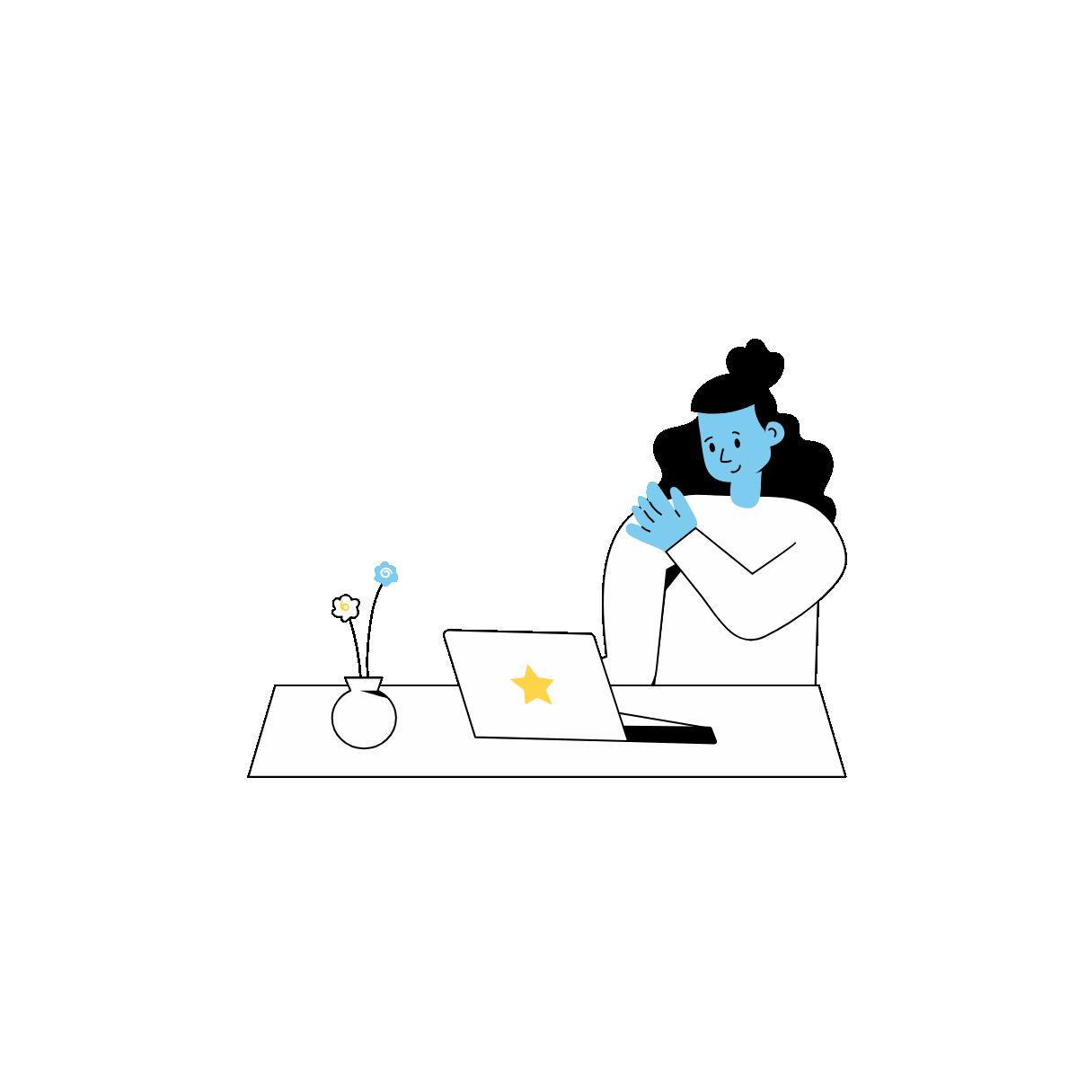 Sales Manager Outline Mini Animation