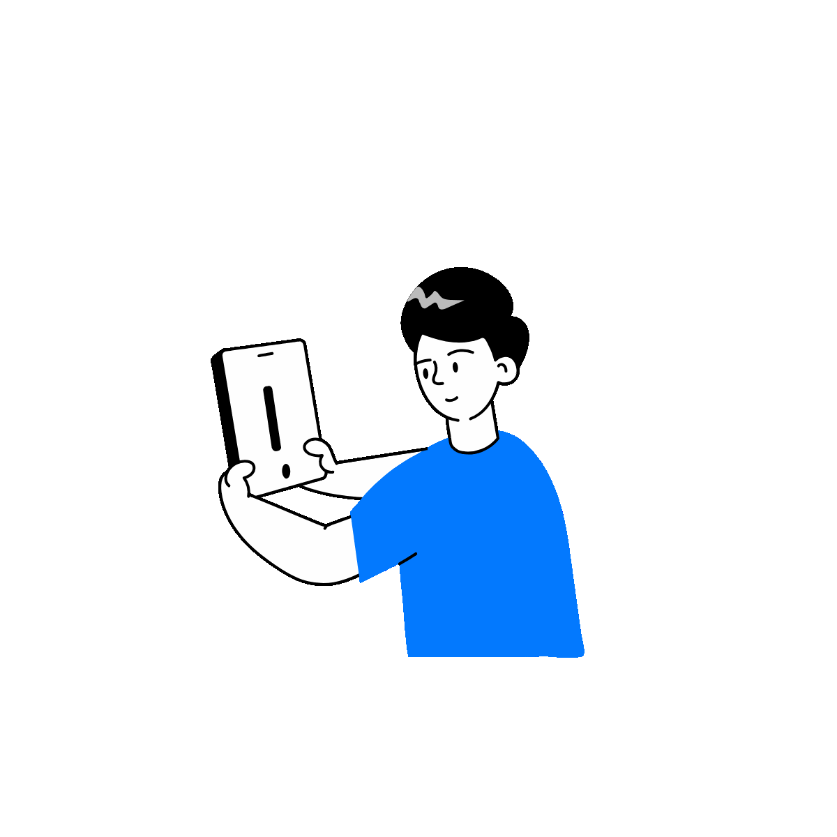 Sending Payment Doodle Animated Illustration