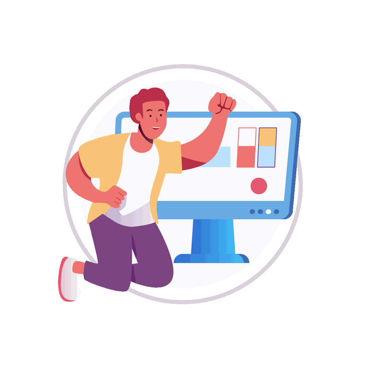 Flat Animated Online Discount Illustration