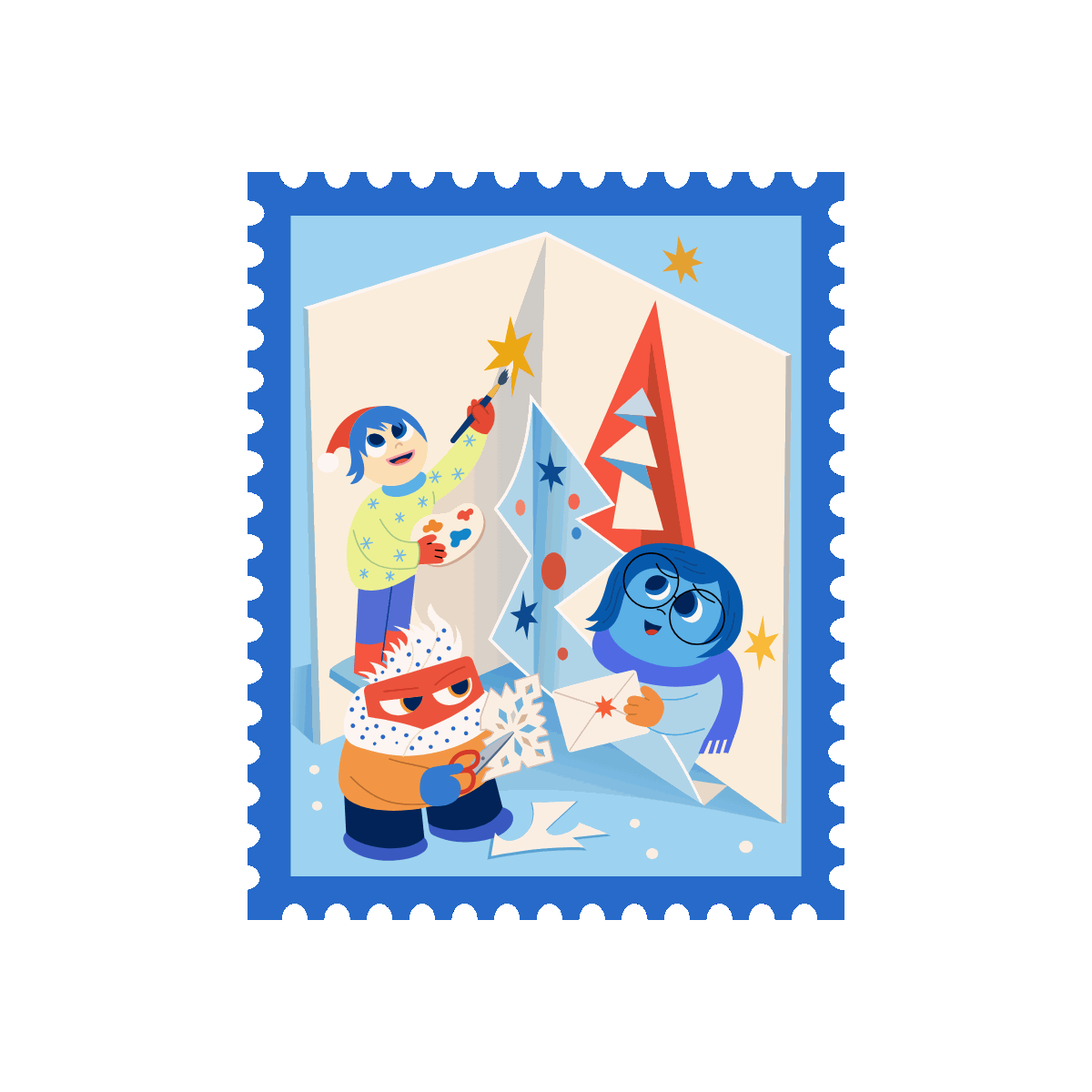 Animated Winter Cards Christmas Stamp