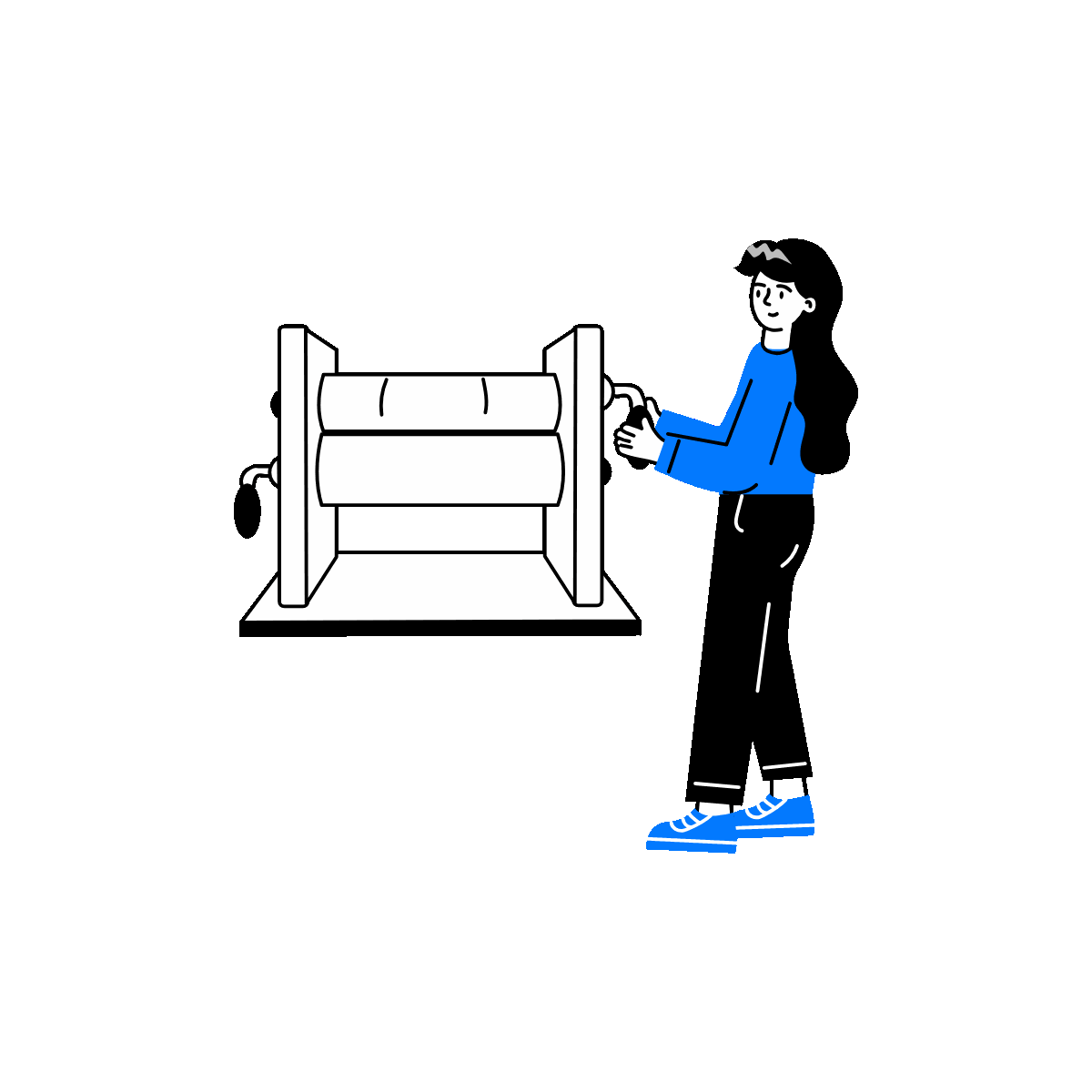 Quantitative Easing Doodle Illustration