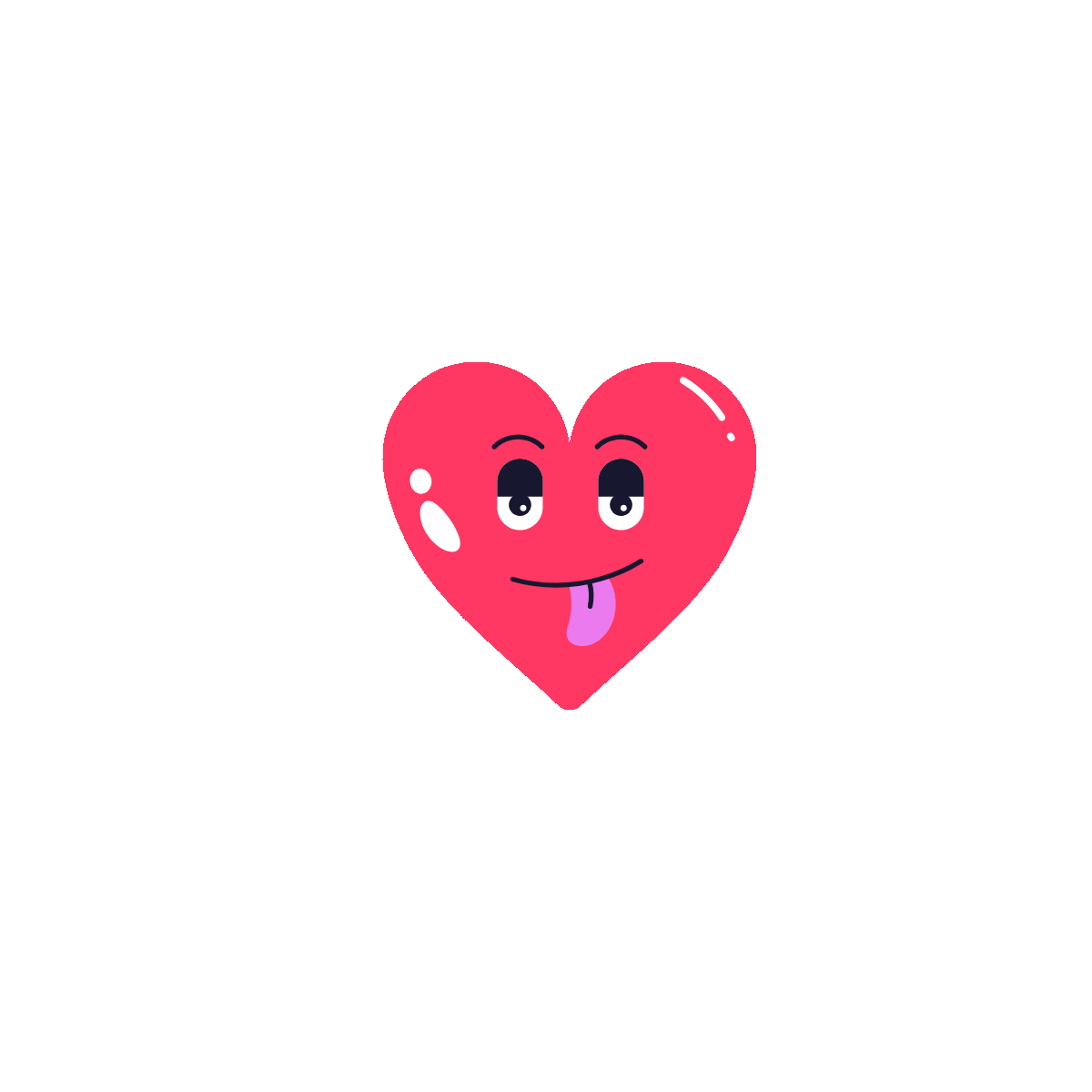 Cupid Arrow Animated Flat Sticker Design