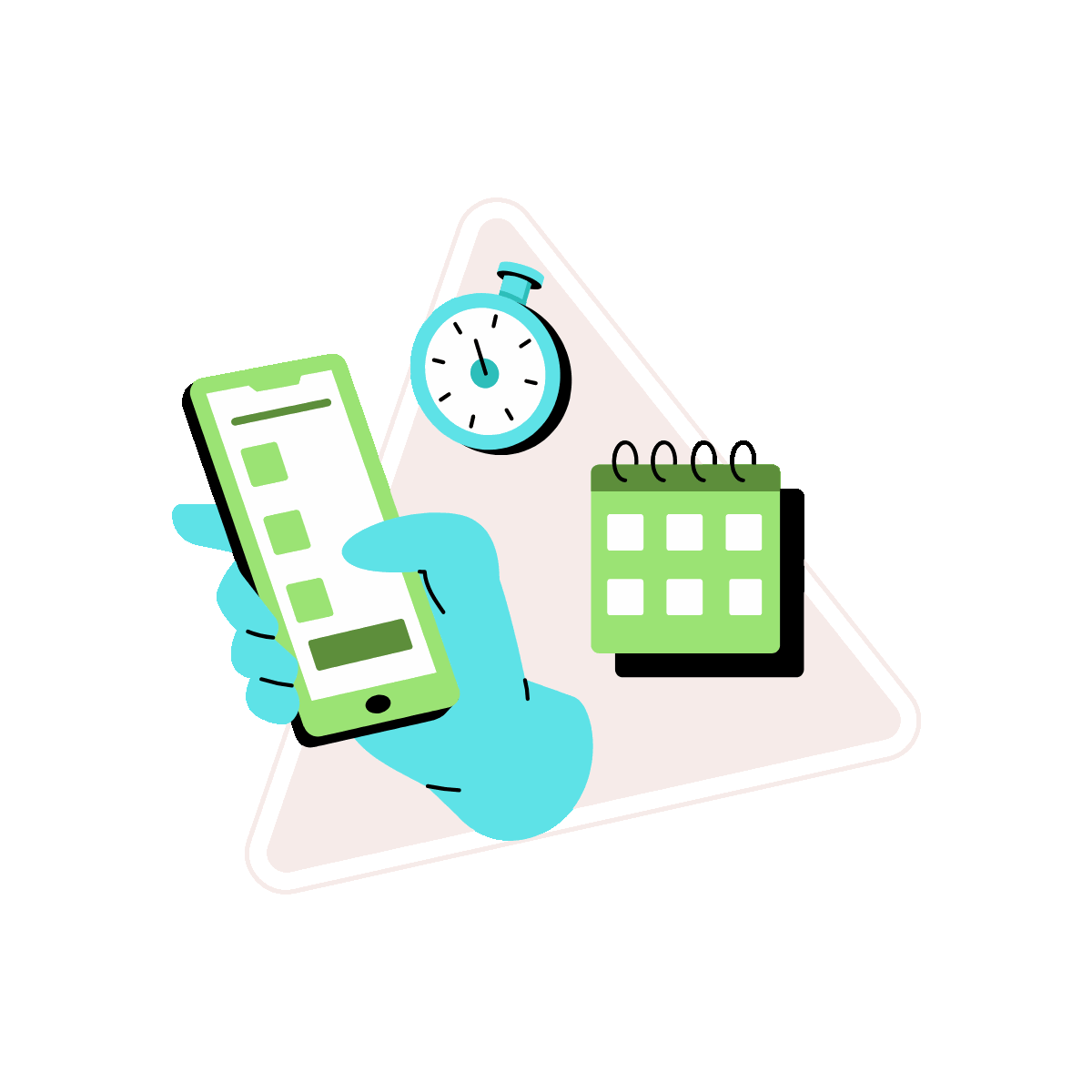 Animated Sequence of Online Task Flow