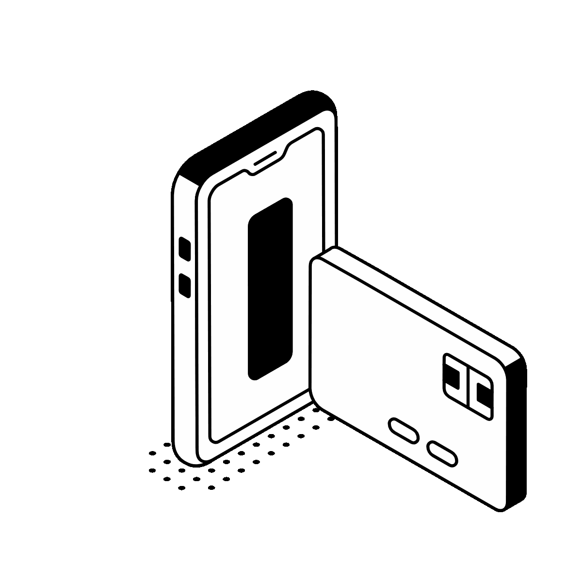 Animated Isometric Phone Card Payment