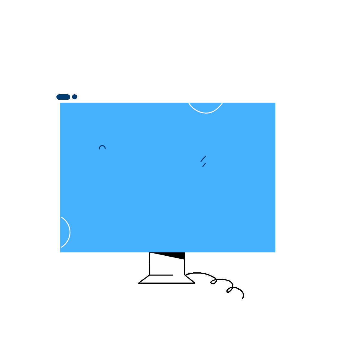 Hand-Drawn Animated Web Marketing Scene