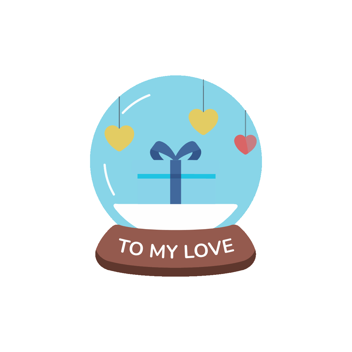 Animated icon of a crystal globe