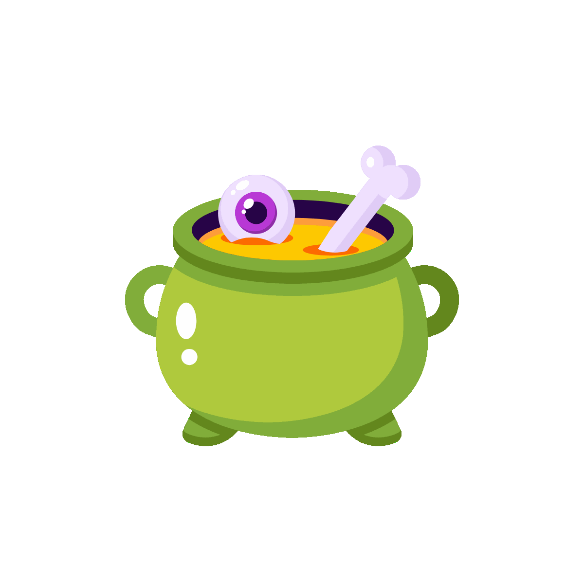 Green cat mask with purple ears and eyes.