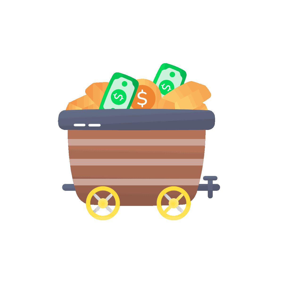 Animated Flat Taxation Report Icon Design