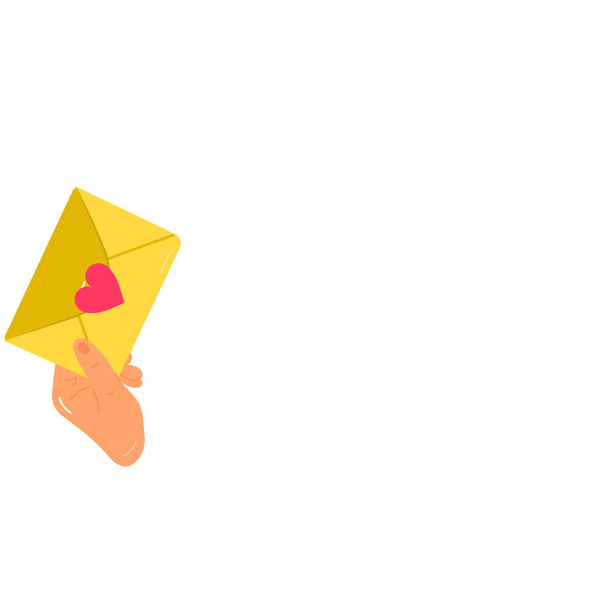 Fathers Day Letter Animated Flat Sticker