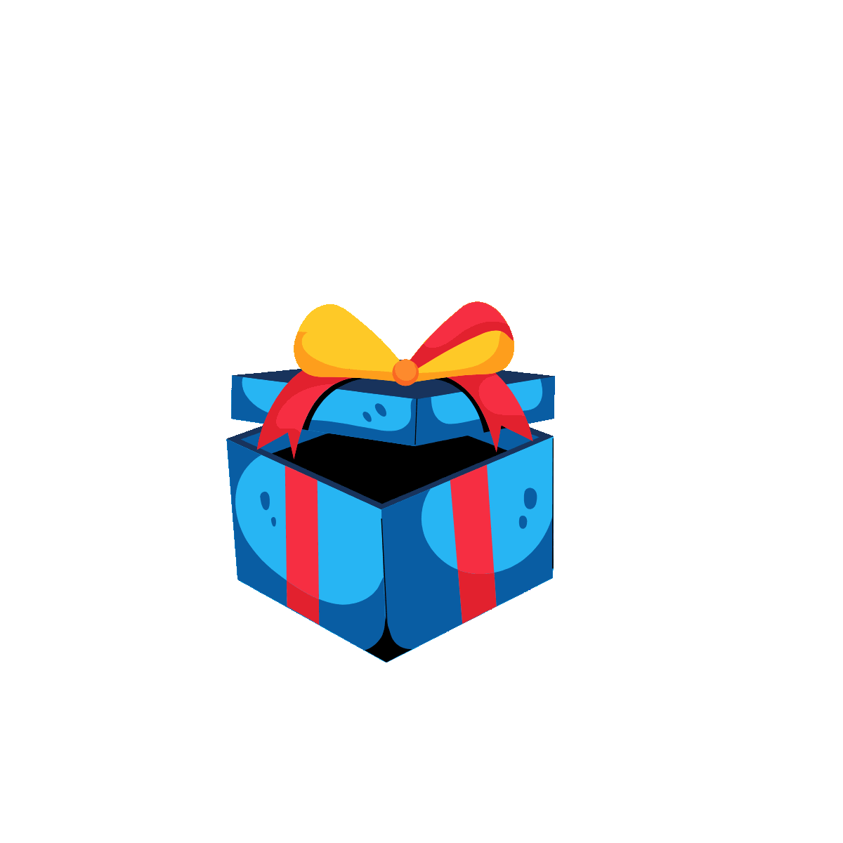 Get a spooky flat icon of a Halloween gift