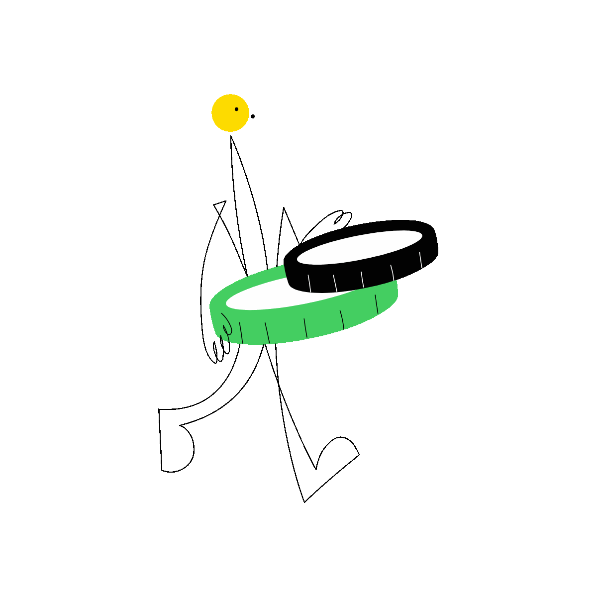 Cryptocurrency Sketchy Line Illustration