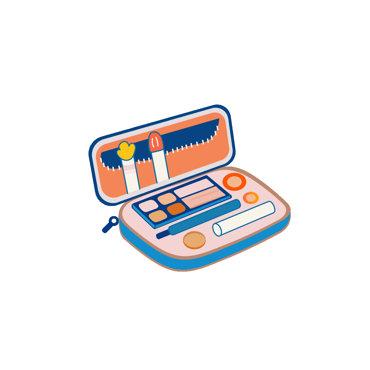 Animated sweet gift sticker for mother