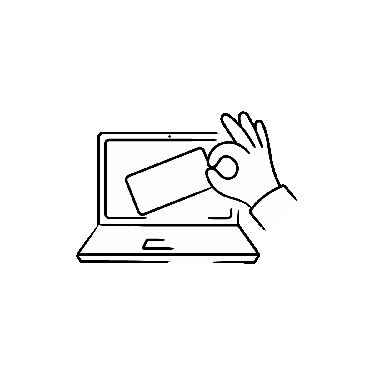 Hand-Drawn Conversion Success Doodle Icon