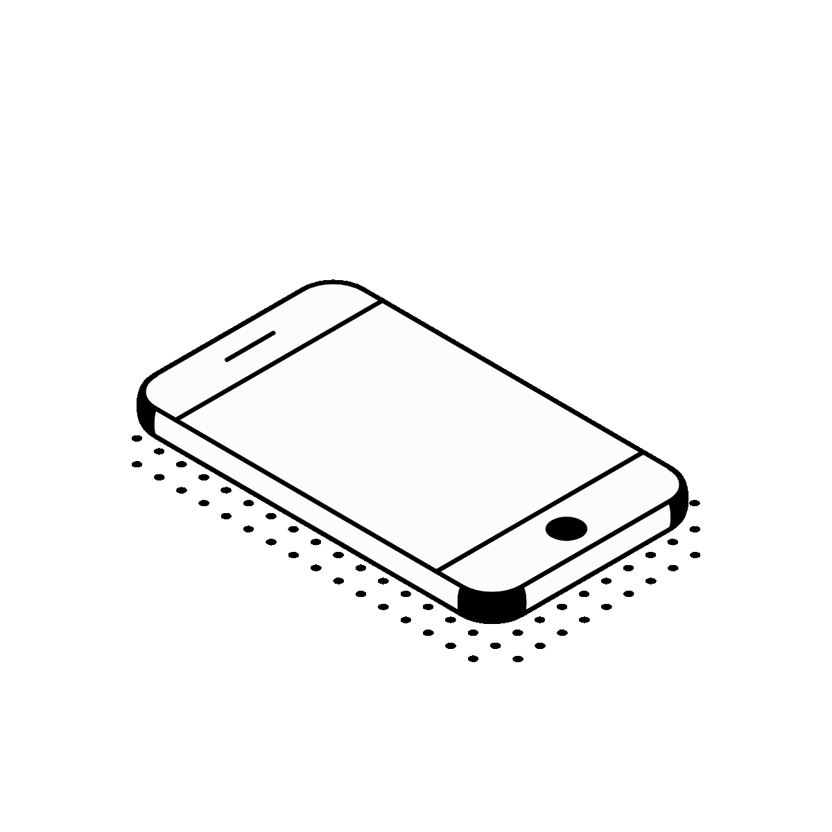 Animated Isometric Mobile Currency Wallet